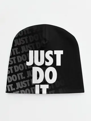 Детская шапка / JUST DO IT / ПРОСТО СДЕЛАЙ ЭТО