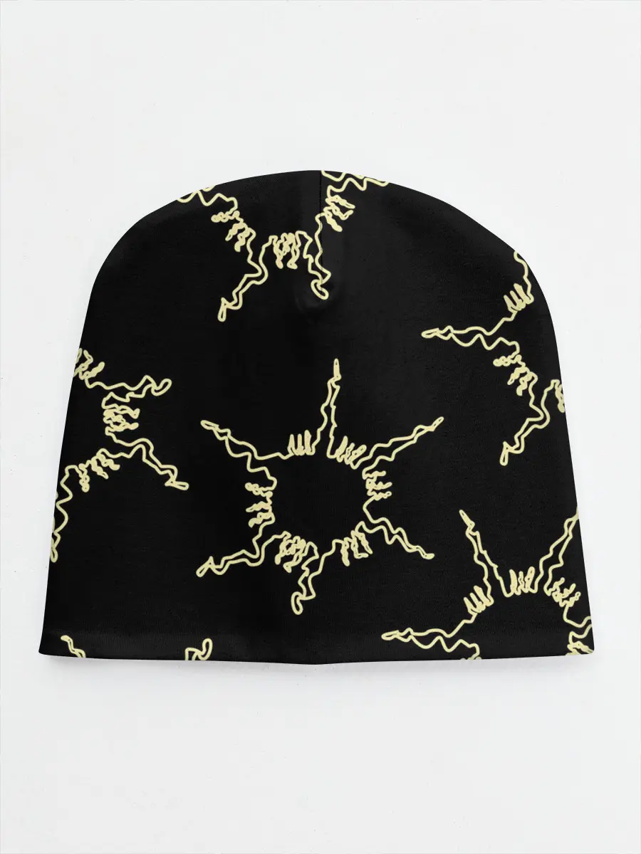 Детская шапка / чёрное солнце