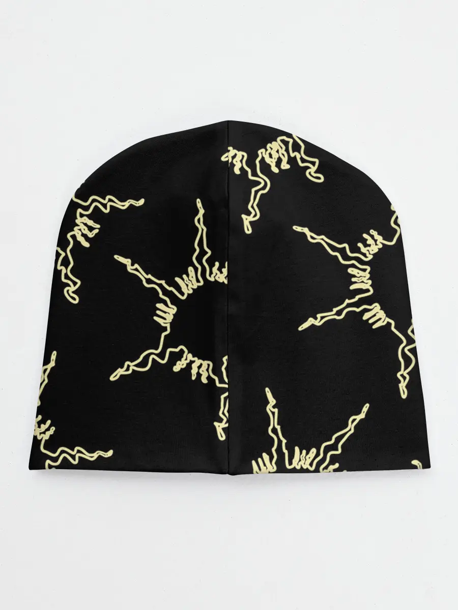 Детская шапка / чёрное солнце