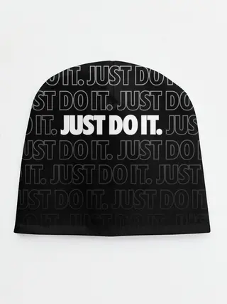 Детская шапка / JUST DO IT / ПРОСТО СДЕЛАЙ ЭТО