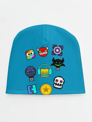 Детская шапка / Geometry Dash Icons