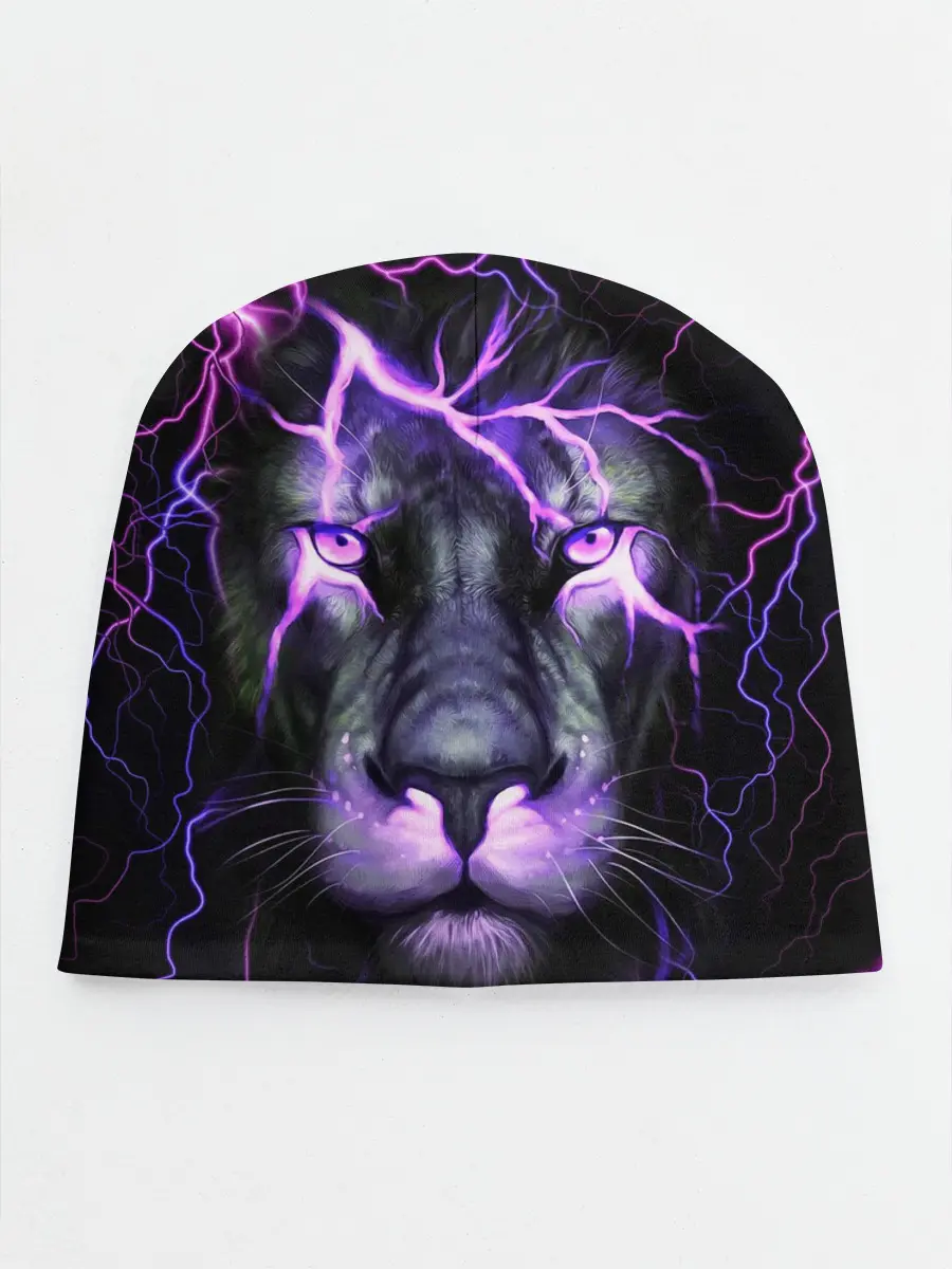 Детская шапка / НЕОНОВЫЙ ЛЕВ / NEON LION