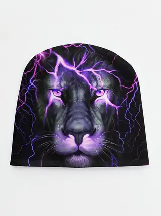 Детская шапка / НЕОНОВЫЙ ЛЕВ / NEON LION
