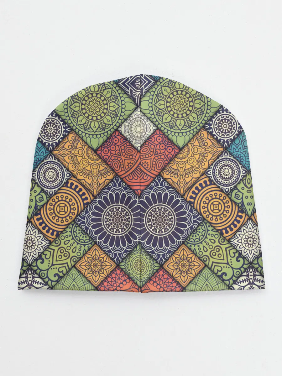 Детская шапка / ЛОСКУТНАЯ ВЫШИВКА