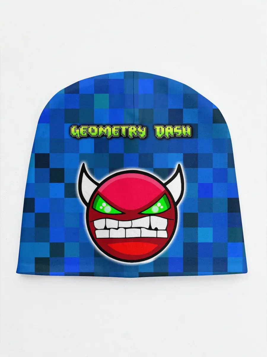 Детская шапка / Geometry Dash