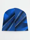 Детская шапка / 3D абстрактные фигуры BLUE