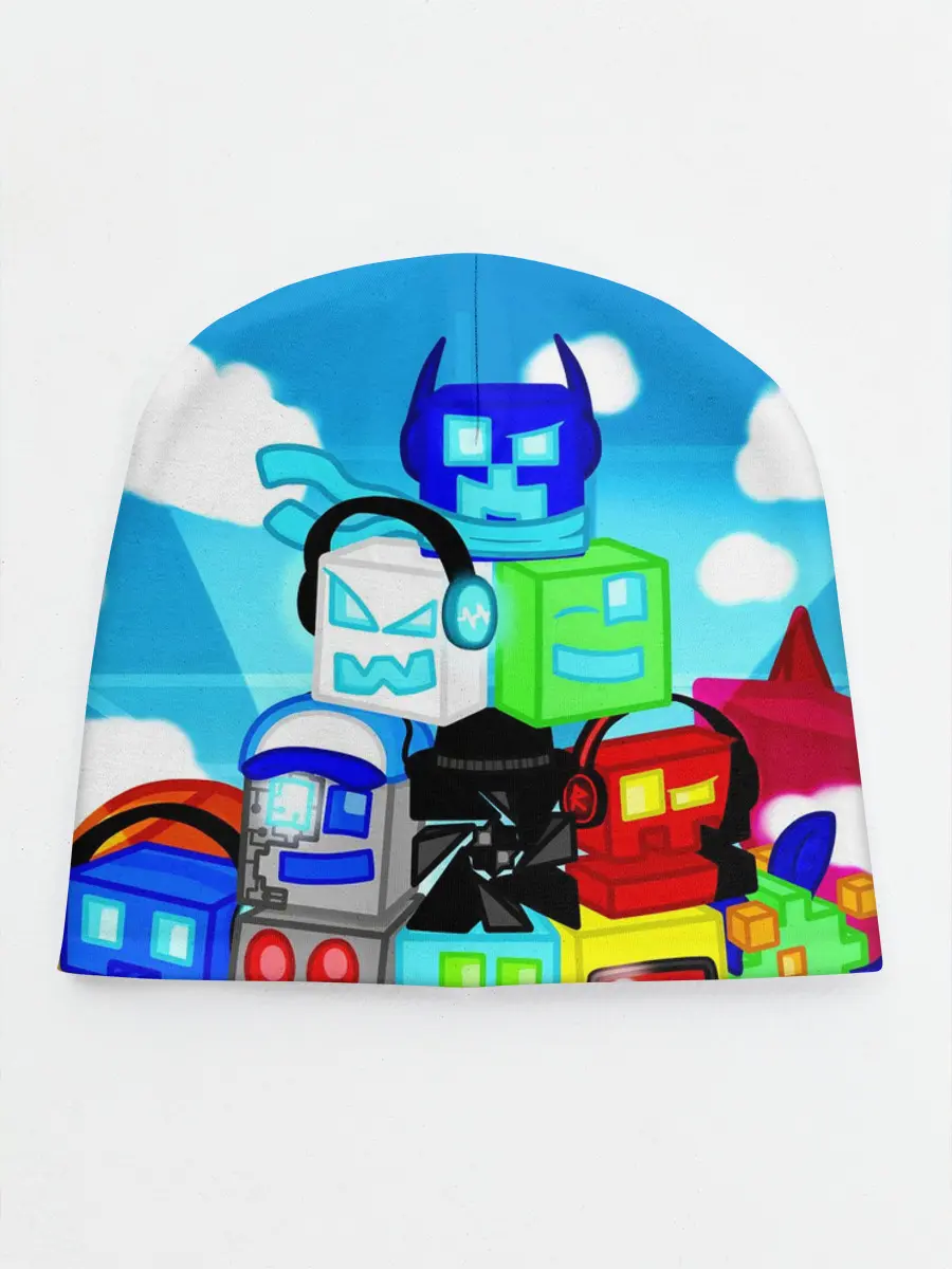 Детская шапка / GEOMETRY DASH / ГЕОМЕТРИ ДАШ