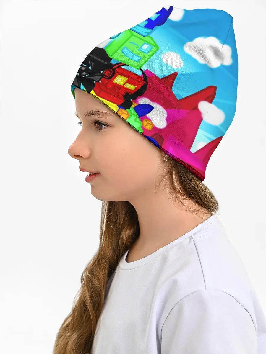 Детская шапка / GEOMETRY DASH / ГЕОМЕТРИ ДАШ