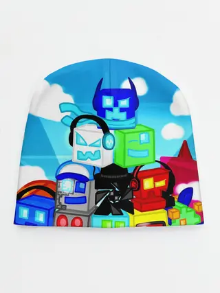 Детская шапка / GEOMETRY DASH / ГЕОМЕТРИ ДАШ