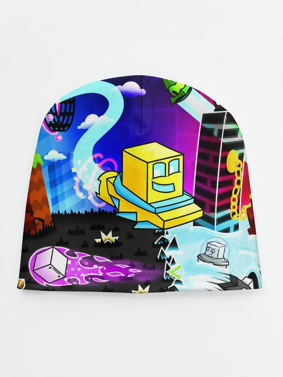 Детская шапка / GEOMETRY DASH / ГЕОМЕТРИ ДАШ