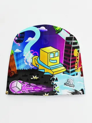 Детская шапка / GEOMETRY DASH / ГЕОМЕТРИ ДАШ