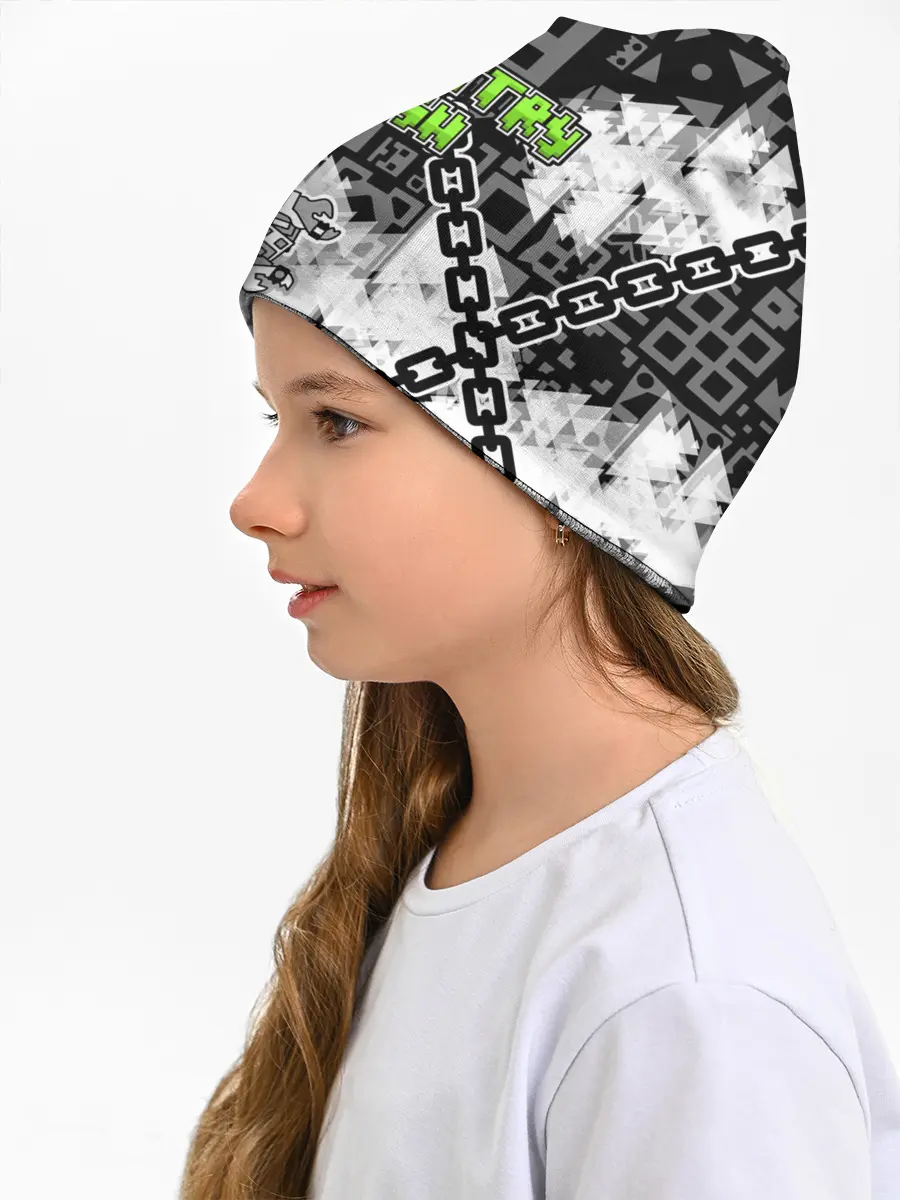 Детская шапка / Geometry Dash