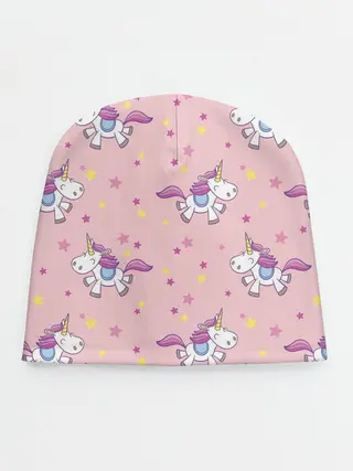 Детская шапка / Единороги | Звёздочки