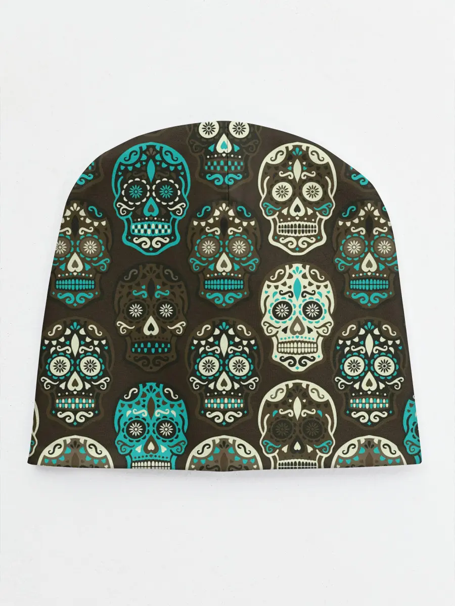 Детская шапка / Черепа с узорами