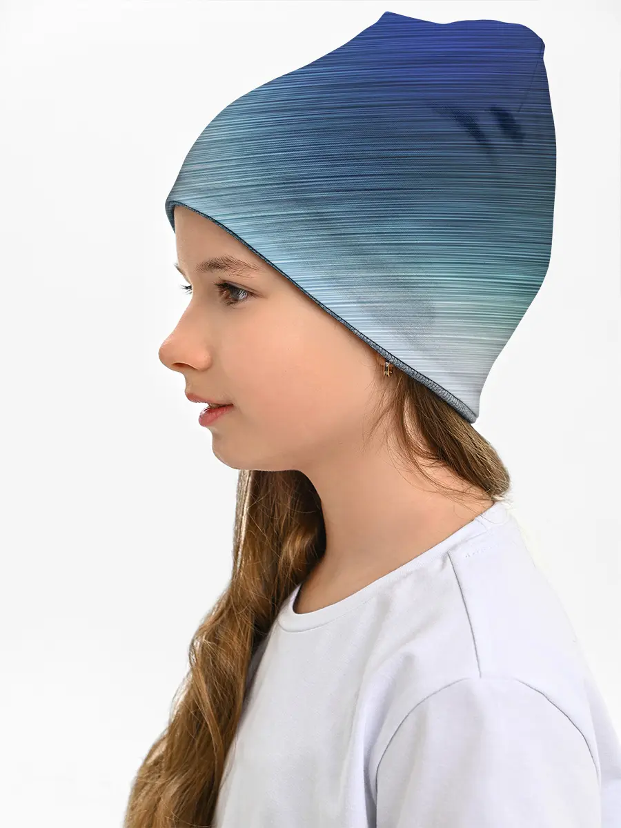 Детская шапка / Текстура. Оттенки льда