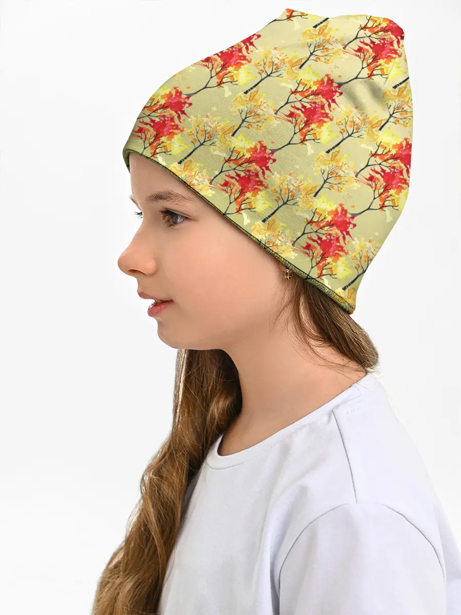 Детская шапка / самый осенний принт