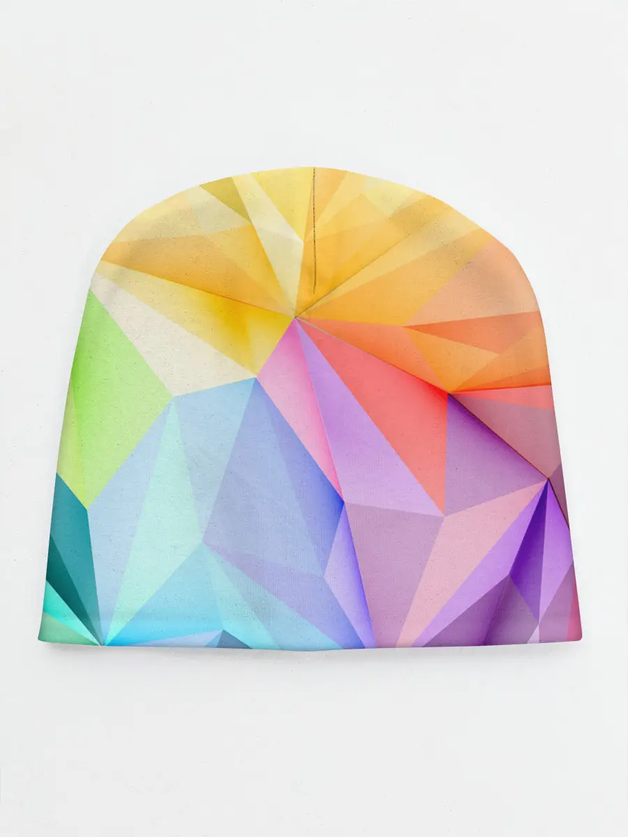 Детская шапка / Радужная геометрия