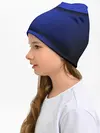Детская шапка / 3D BLUE Вечерний синий цвет