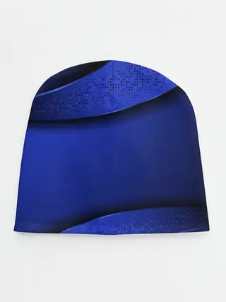 Детская шапка / 3D BLUE Вечерний синий цвет