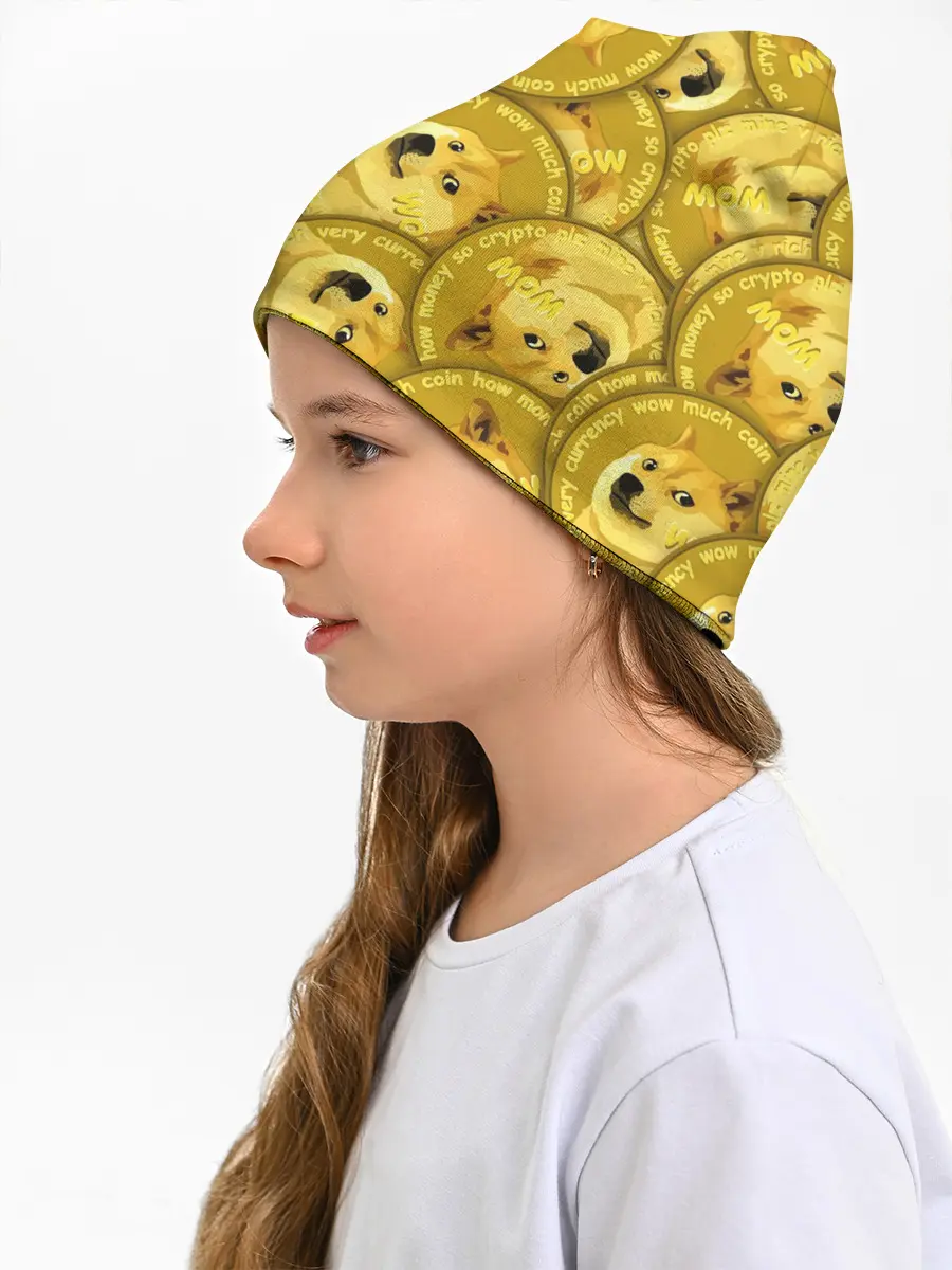 Детская шапка / DOGECOIN / DOGE / ДОГИКОИН