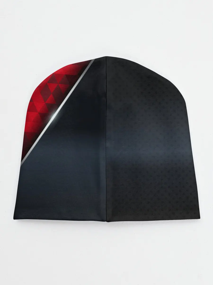 Детская шапка / 3D BLACK AND RED METAL