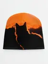 Детская шапка / Котенок на фоне заката