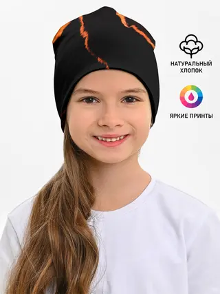 Детская шапка / Котенок на фоне заката