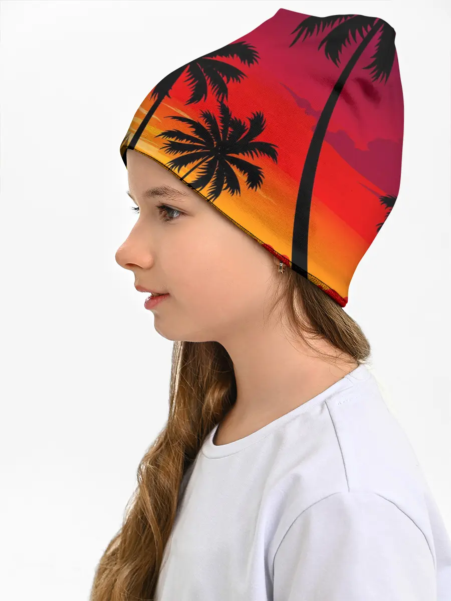 Детская шапка / Гавайский закат