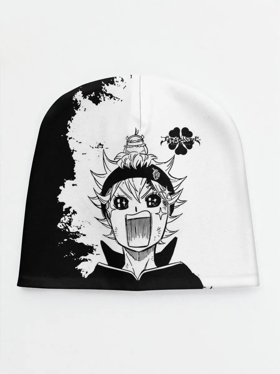 Детская шапка / Чёрный клевер кричащий Аста