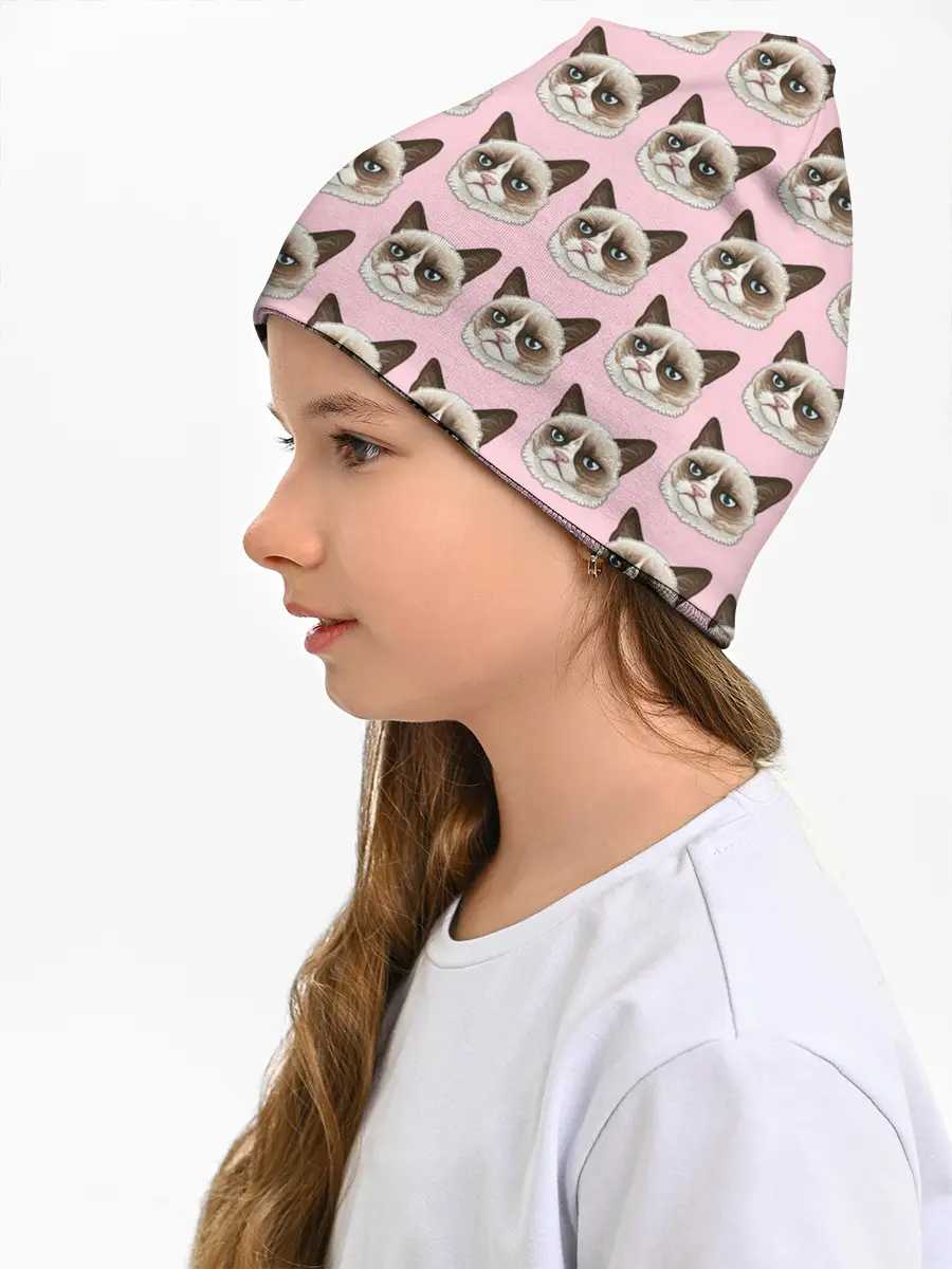 Детская шапка / Кот мемасик