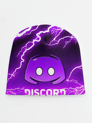 Детская шапка / DISCORD / ДИСКОРД / МОЛНИЯ