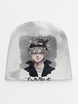 Детская шапка / Аста и Секре Чёрный клевер