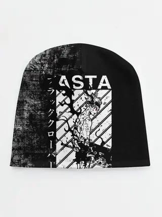 Детская шапка / Чёрный Аста | Чёрный Клевер