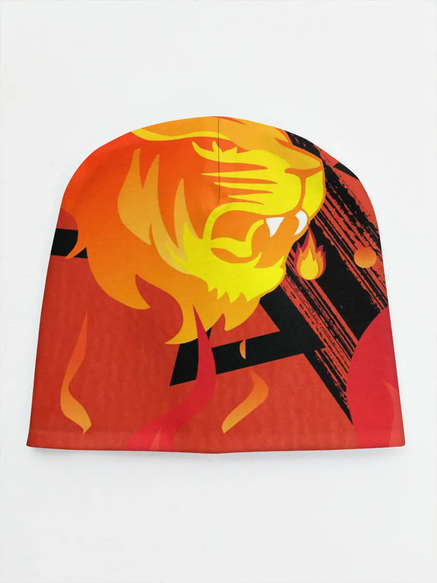 Детская шапка / Огненный лев
