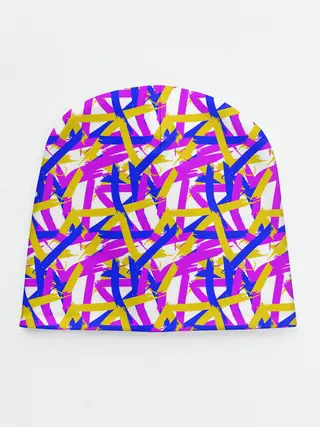 Детская шапка / абстракция из ярких полос