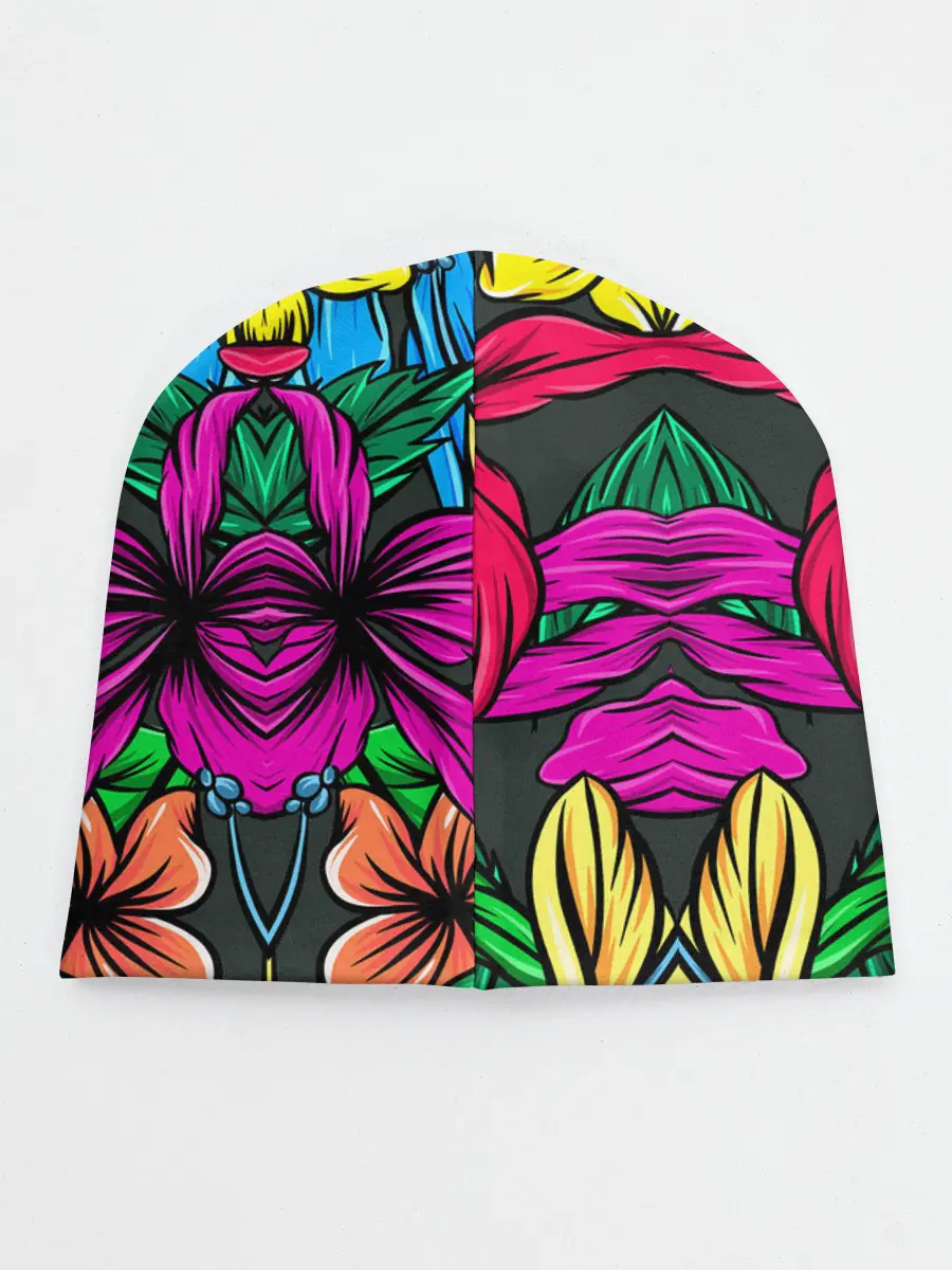 Детская шапка / Цветочный фон | Пляжная