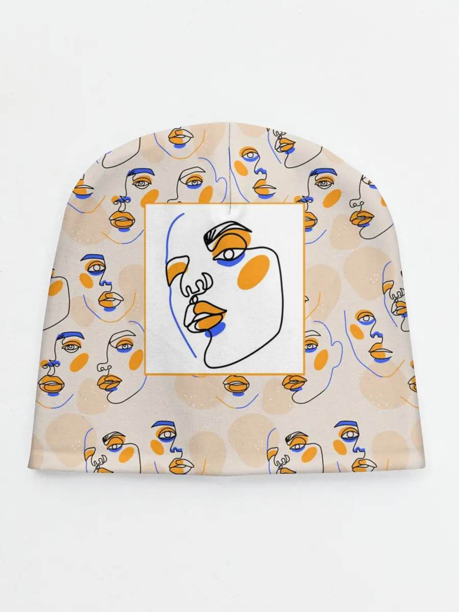 Детская шапка / Лица в графике