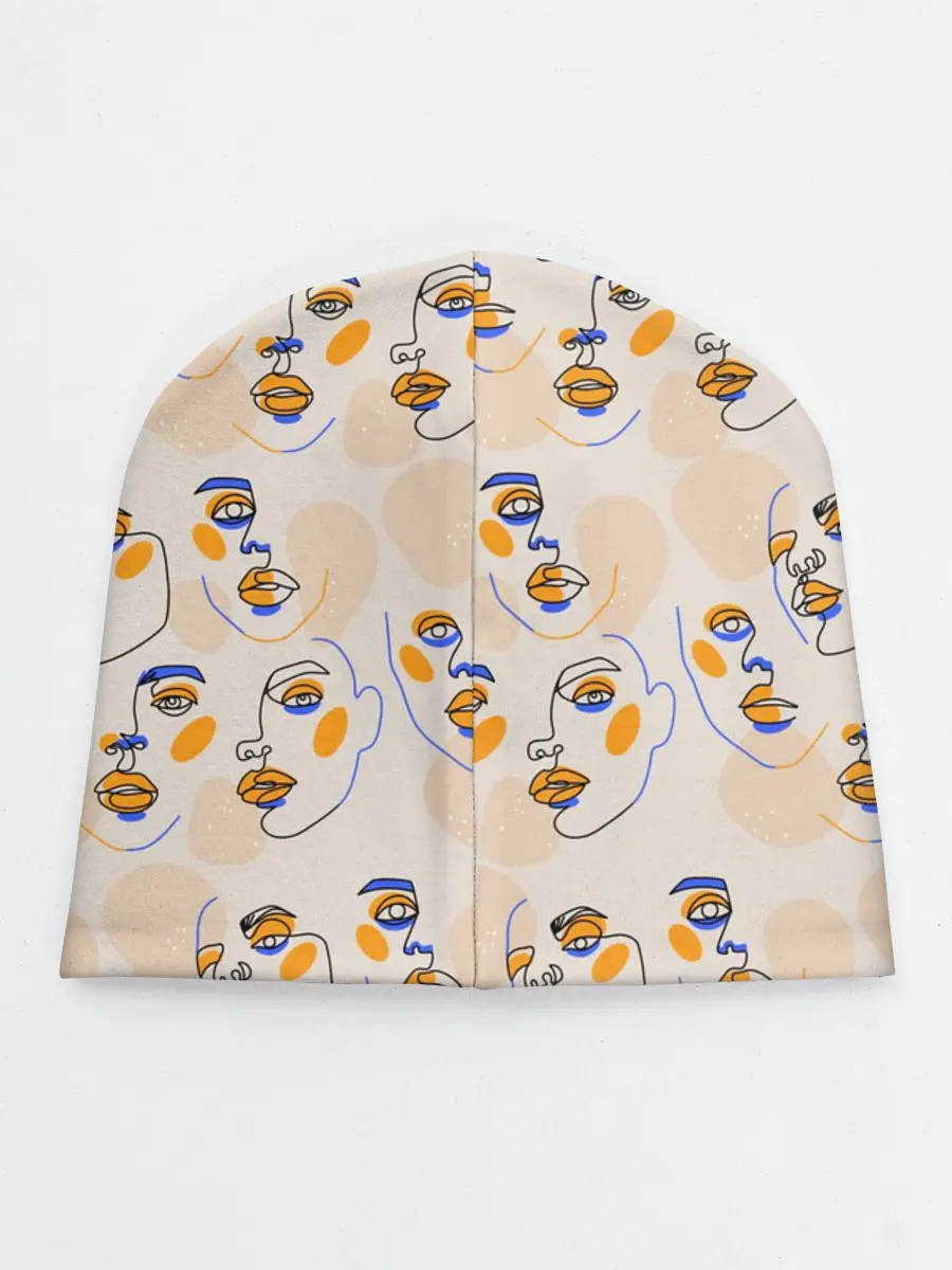 Детская шапка / Лица в графике
