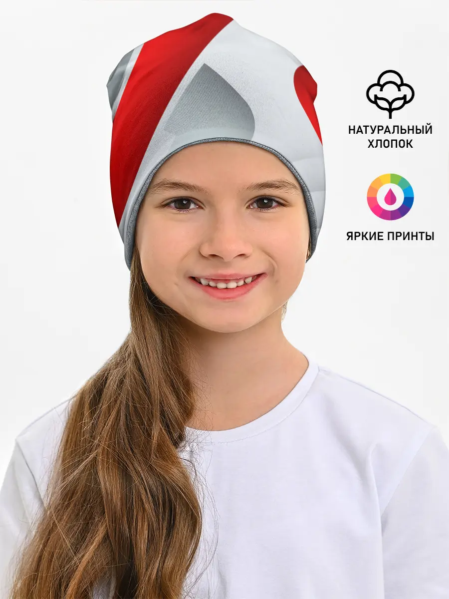 Детская шапка / 3D SPORT STYLE RED / WHITE