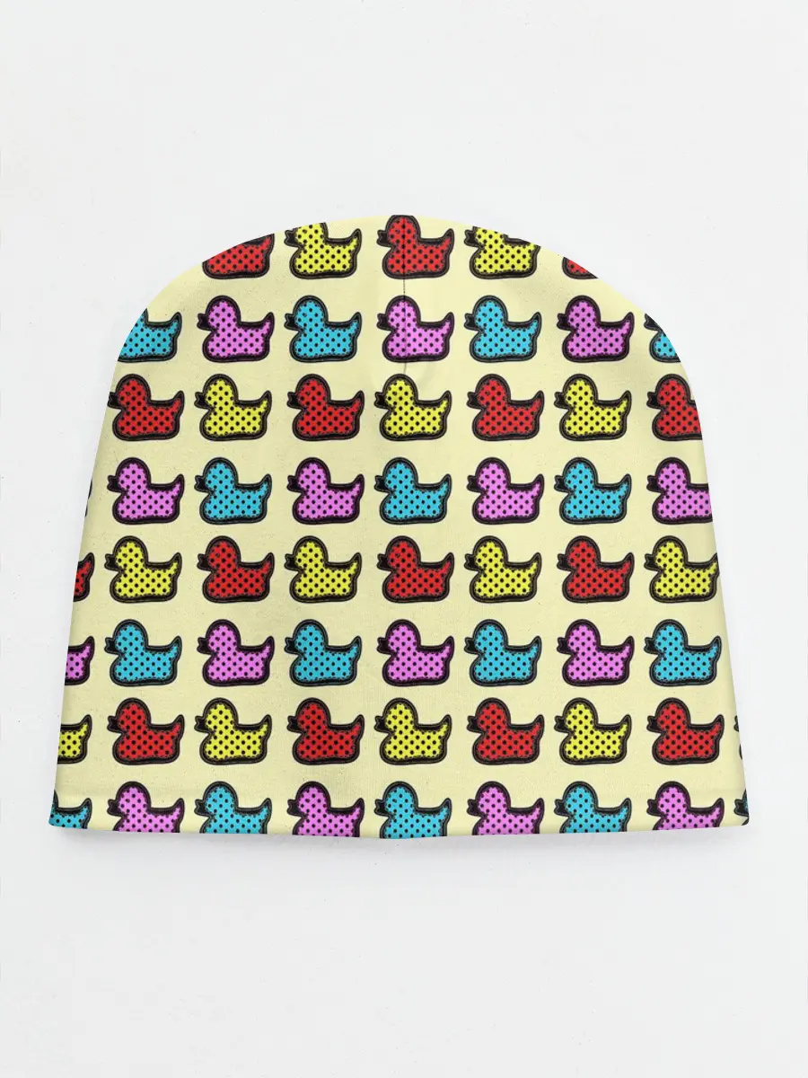 Детская шапка / Утиный фон | Утки | Ducks