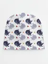 Детская шапка / Киты и яхты