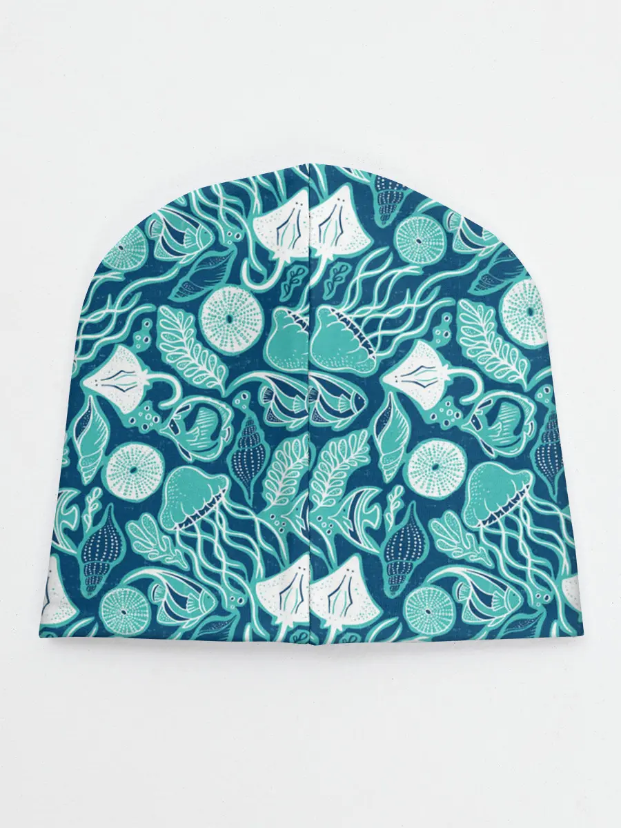 Детская шапка / Скаты и медузы