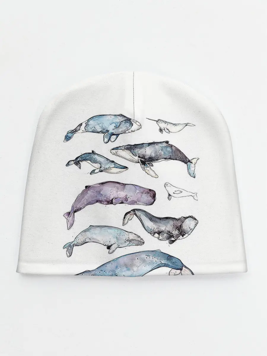 Детская шапка / киты