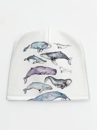 Детская шапка / киты