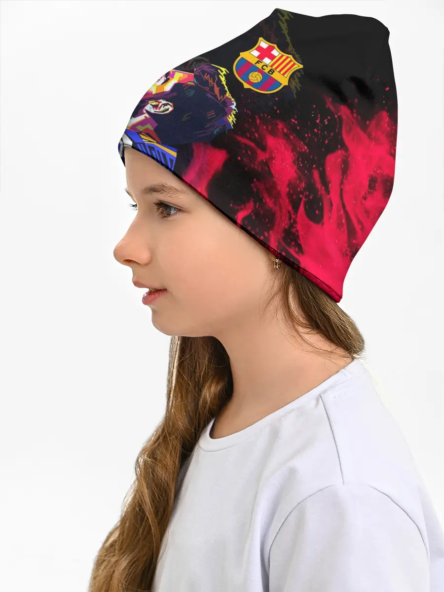 Детская шапка / ЛИОНЕЛЬ МЕССИ / ОГОНЬ / FIRE