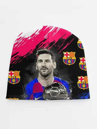 Детская шапка / ЛИОНЕЛЬ МЕССИ / БАРСЕЛОНА