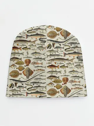 Детская шапка / рыбный паттерн