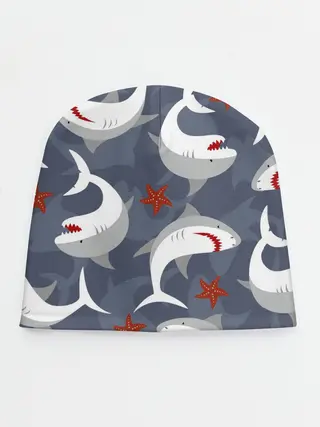 Детская шапка / Акулы