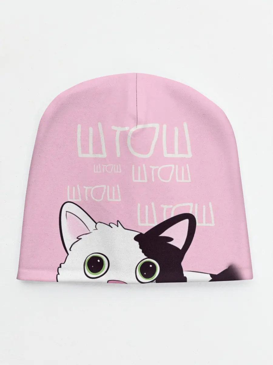 Детская шапка / котик штош