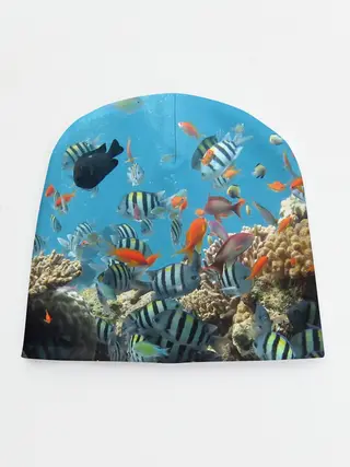 Детская шапка / Коралловые рыбки
